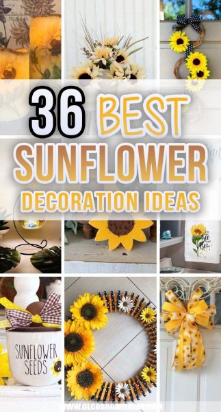 36 Most Beautiful Sunflower Decor Ideas To Add happy Vibes To Every Room