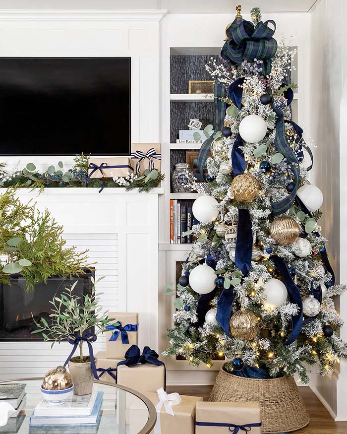 Blue White Christmas