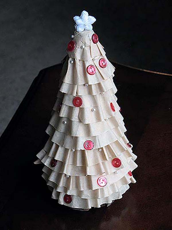 Coffee Filter Tree #diy #christmastree #decorhomeideas