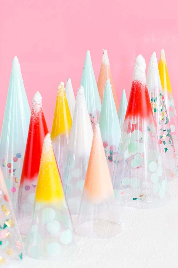 Confetti Trees #diy #christmastree #decorhomeideas