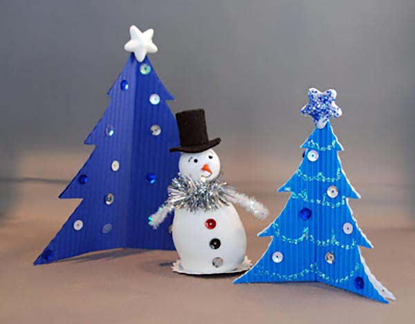 Corrugated Paper Tree #diy #christmastree #decorhomeideas