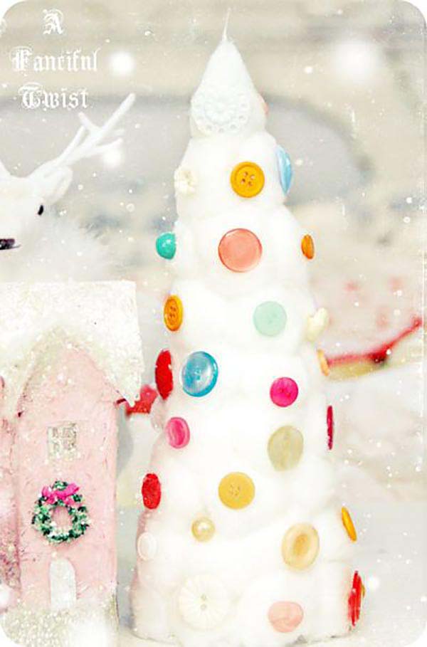 Cotton Ball Christmas Trees #diy #christmastree #decorhomeideas