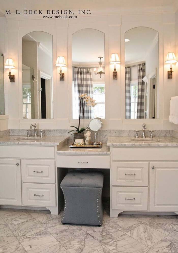 Country Club Elegance Bathroom #masterbathroom #design #decorhomeideas