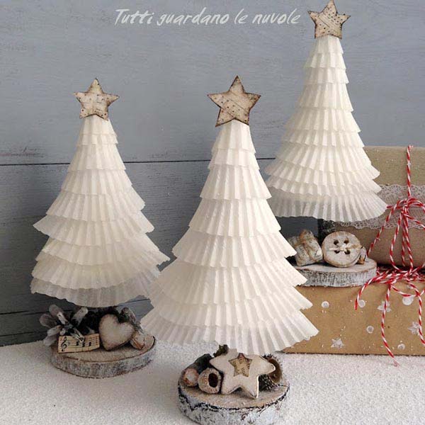 Cupcake Paper Tree #diy #christmastree #decorhomeideas
