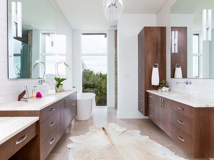 Inspiration For A Contemporary Master Bath #masterbathroom #design #decorhomeideas