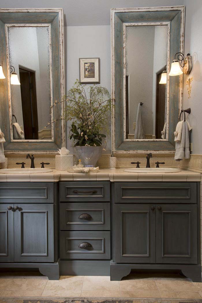 Luxurious Slate Tones Bathroom #masterbathroom #design #decorhomeideas