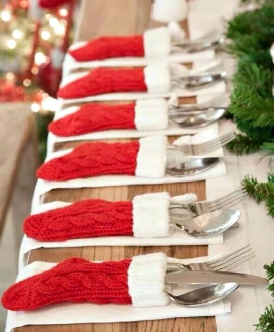 Mini Stocking Table Decor