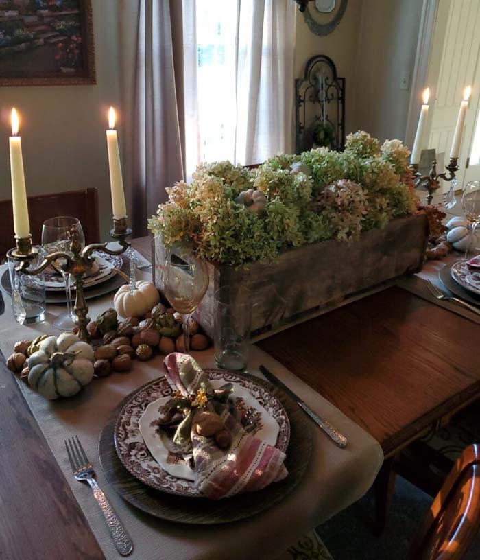 Overflowing with Blessings Bountiful Crate Centerpiece #thanksgiving #centerpieces #decorhomeideas