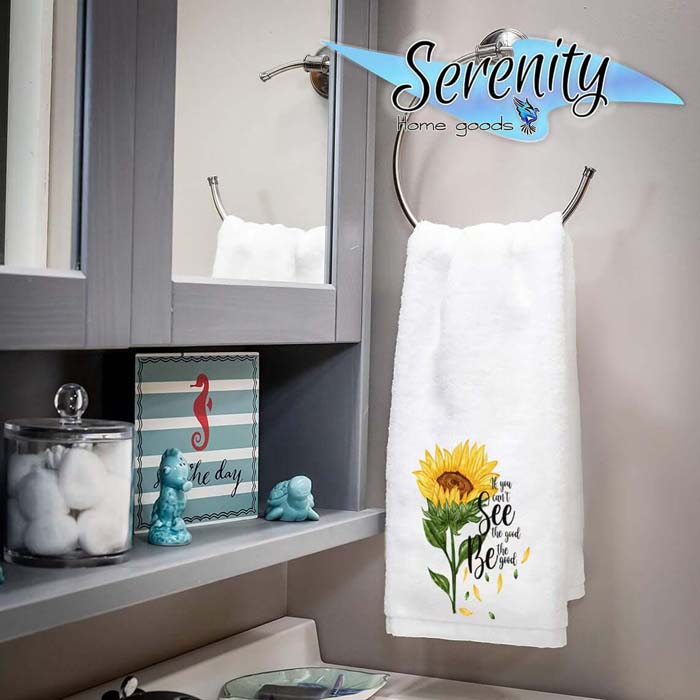 Perfect Rustic Sunflower Bath Hand Towels #sunflower #decor #decorhomeideas