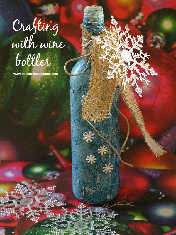 Recycled Wine Bottle Christmas Craft Idea #christmas #winebottle #decorhomeideas