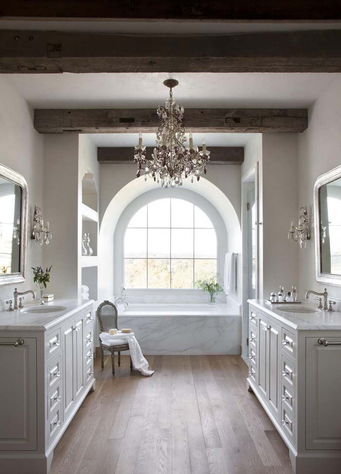 Romantic Getaway Inspired Bathroom #masterbathroom #design #decorhomeideas