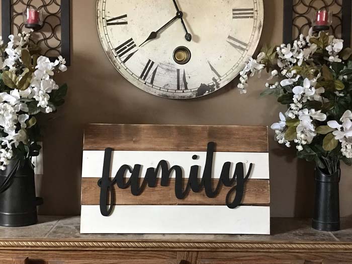 Show the Love Paneled Word Art #rusticdecor #shiplap #decorhomeideas