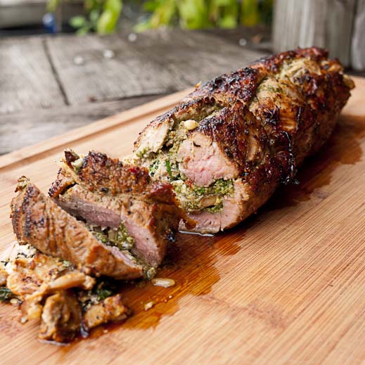 Stuffed Pork Tenderloin #christmas #dinner #decorhomeideas