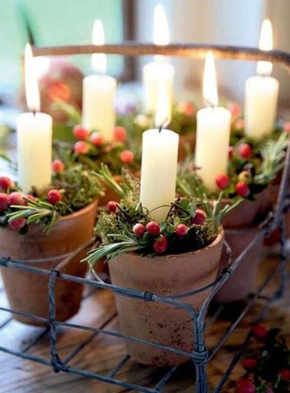 Terra Cotta Candle Decor