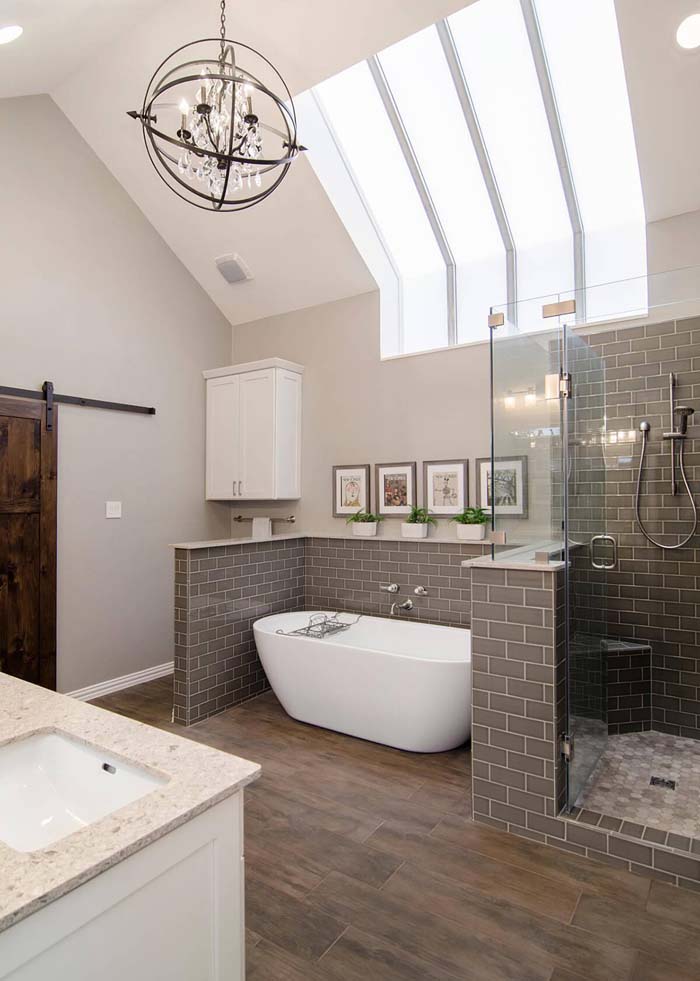 Ultra Chic Up-Town Bathroom #masterbathroom #design #decorhomeideas