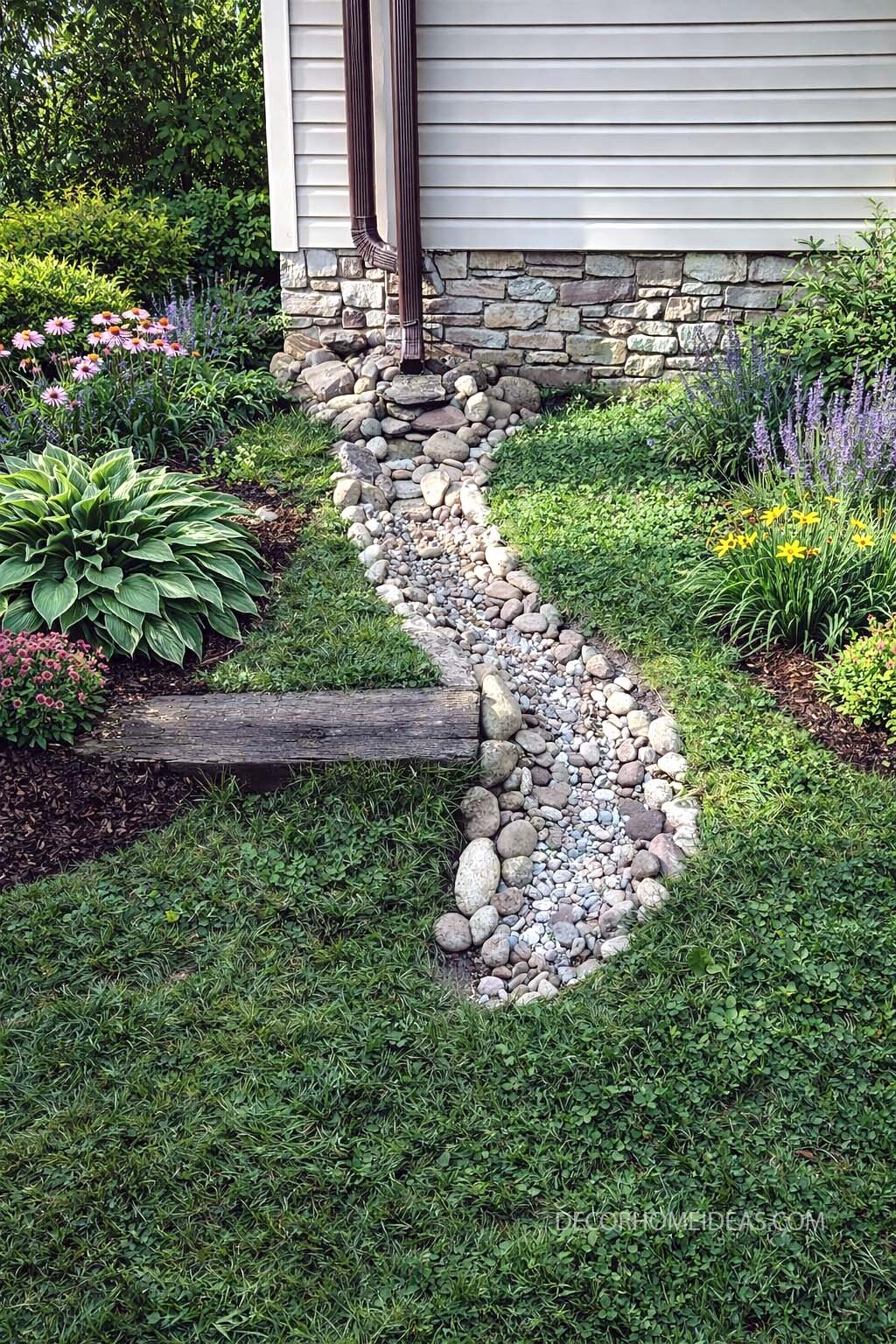 Dry Creek Bed Drainage Idea