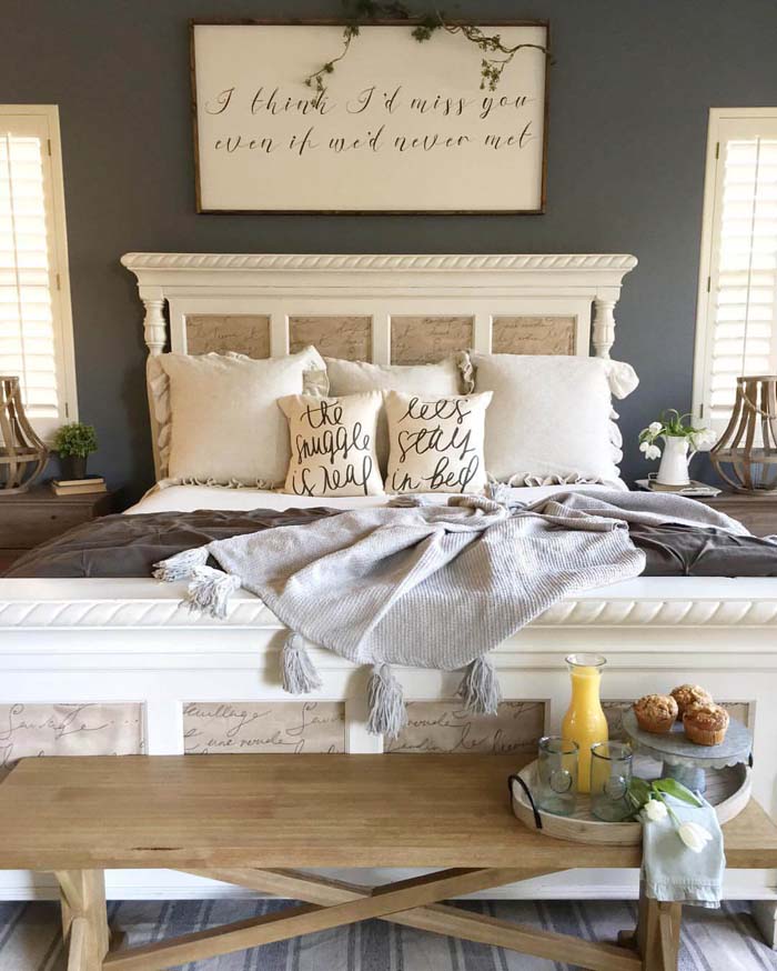 Bed and Breakfast Bedroom Abode #farmhousebedroom #decorhomeideas