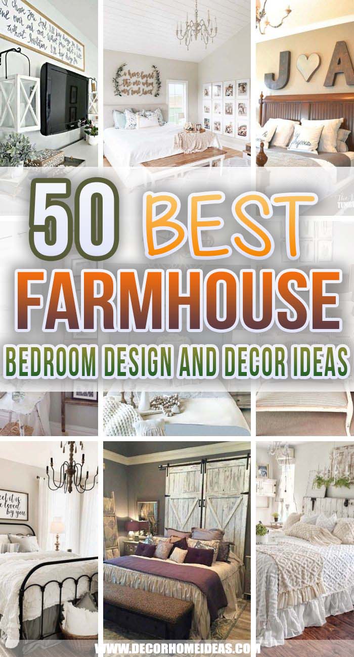 Best Farmhouse Bedroom Design And Decor Ideas. Modern farmhouse style combines the traditional with the new for a peaceful, welcoming feel. Here are the best farmhouse bedroom design and decor ideas to inspire you. #decorhomeideas