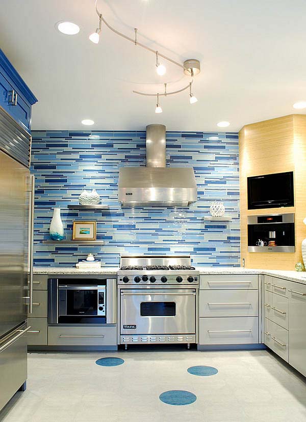 Beyond Blue #kitchenbacksplash #backsplash #decorhomeideas