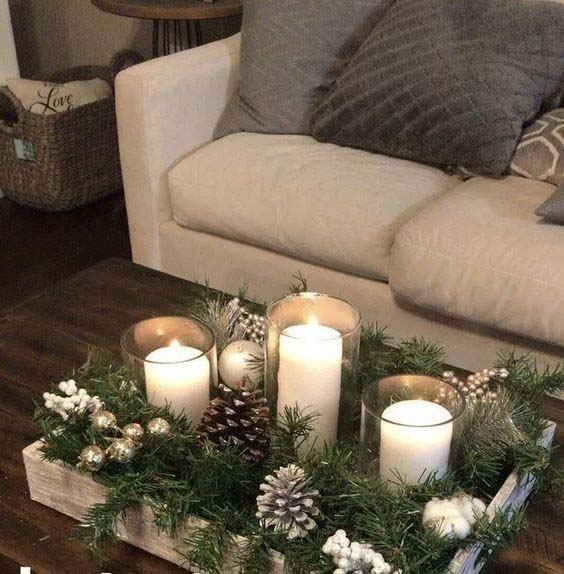 Candles are Served #Christmas #candle #decoration #decorhomeideas
