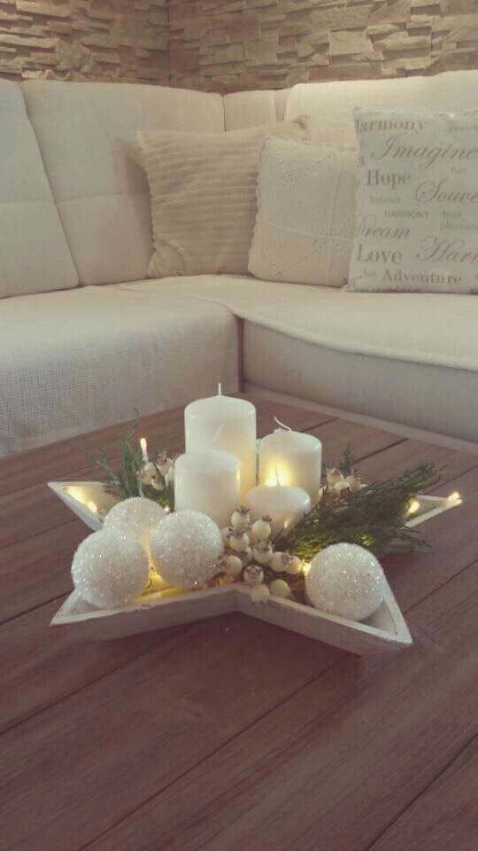 Layers of Light #Christmas #candle #decoration #decorhomeideas