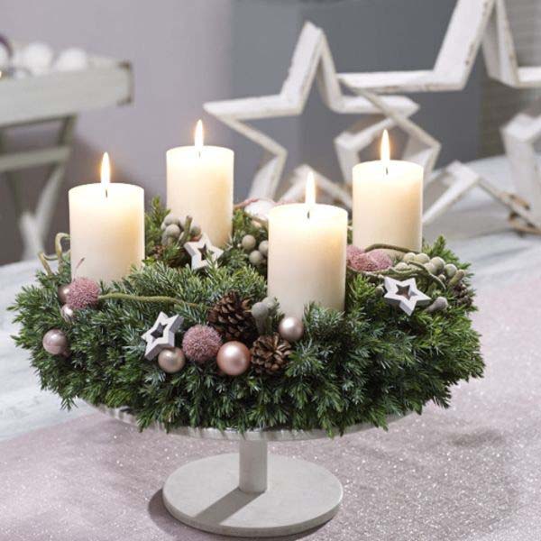 Millennial Cake Pedestal #Christmas #candle #decoration #decorhomeideas