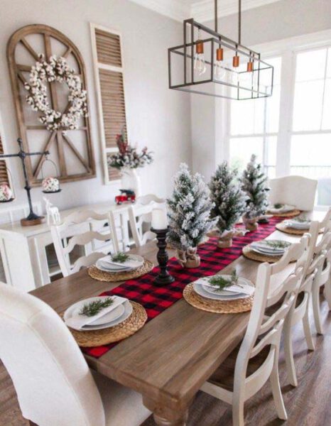 40 Beautiful Rustic Christmas Table Settings To Bring More Warmth To ...