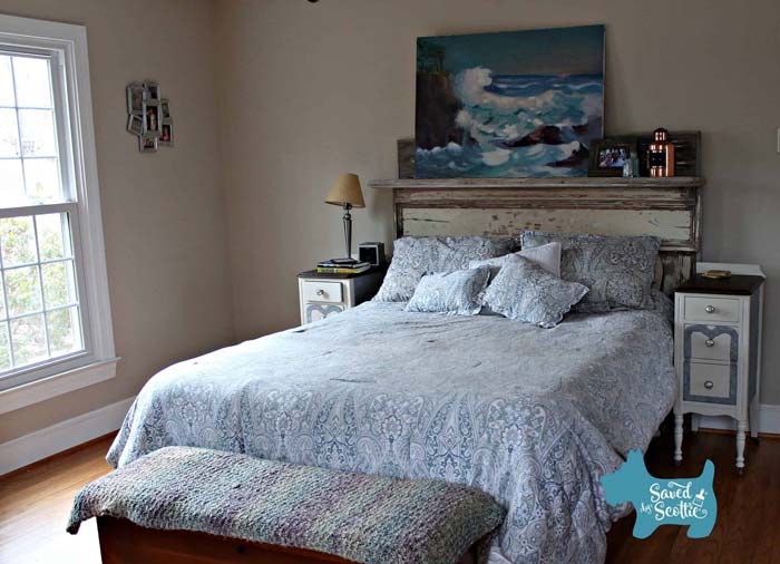 Seaside and Vintage Farmhouse Bedroom #farmhousebedroom #decorhomeideas