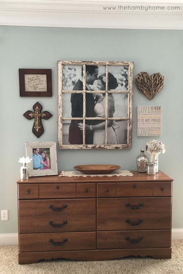 Window Into Love Antiquated Picture Frame #farmhousebedroom #decorhomeideas