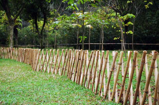 Bamboo Criss-Cross Fence #bamboofence #fencing #decorhomeideas