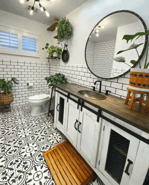 Bathroom Vanity #barndoor #barndoorideas #decorhomeideas