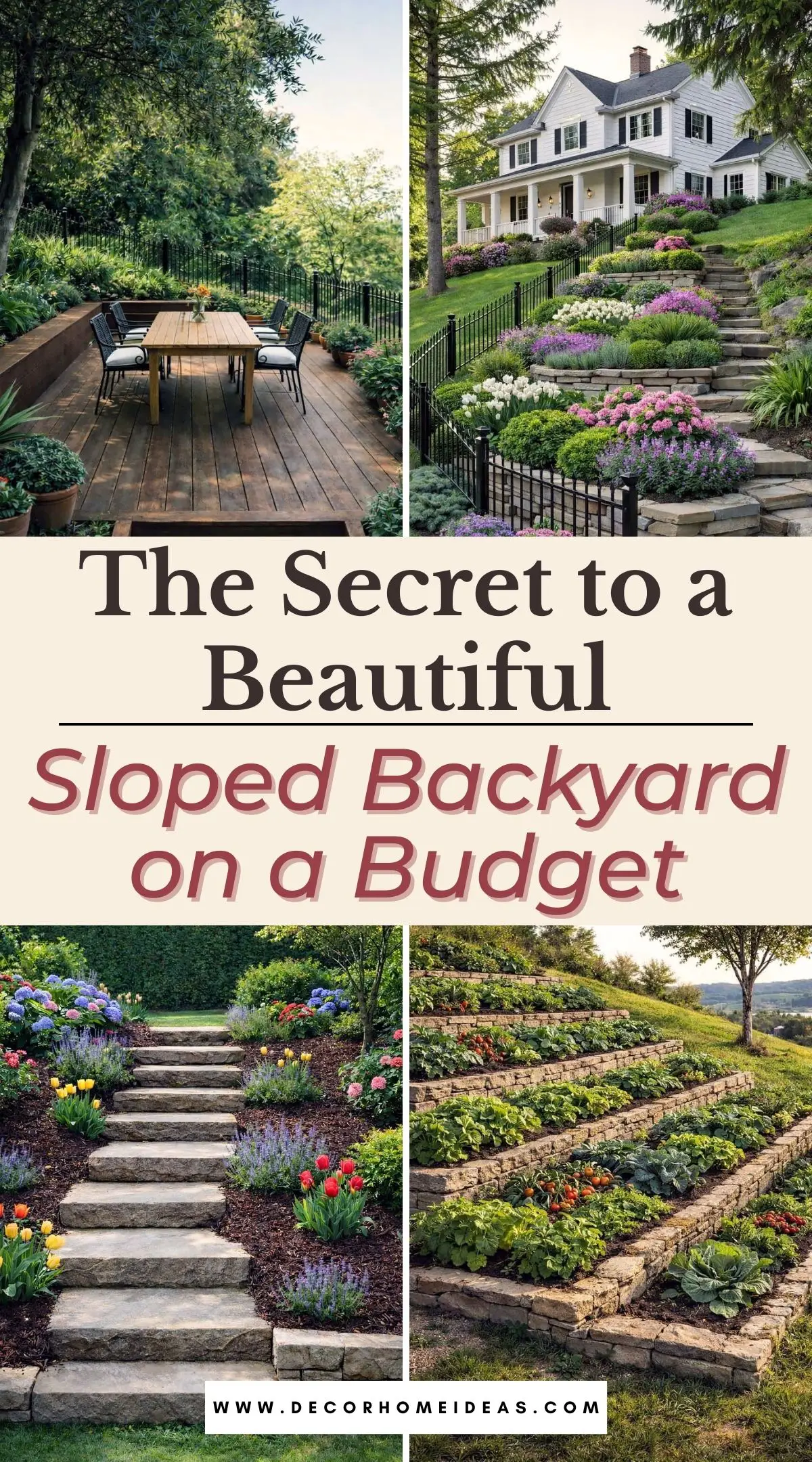 Unlock clever, affordable ways to landscape a sloped backyard without professional help. These ideas focus on cheap materials, easy installs, and designs that maximize both beauty and function.
