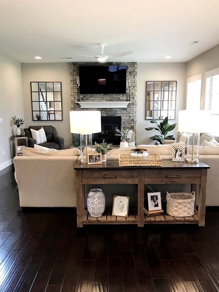 Classic Contemporary Accessory Decor Blend #farmhouse #livingroom #decorhomeideas