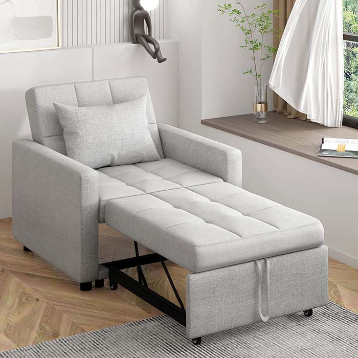 Convertible Sofa Chair Bed #beds #smallroom #decorhomeideas