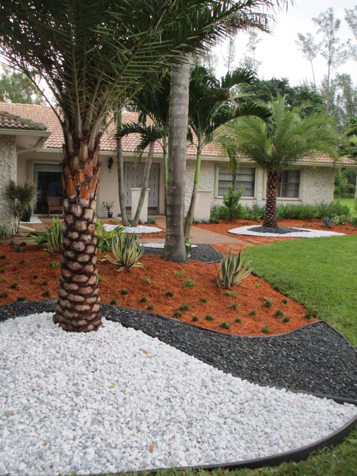 Cree diseños asequibles #whiterock #landscapingideas #decorhomeideas