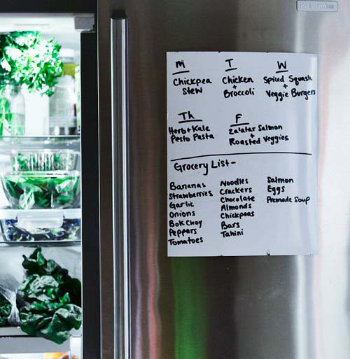 Draw a Food List on the Fridge #refrigerator #storage #organization #decorhomeideas
