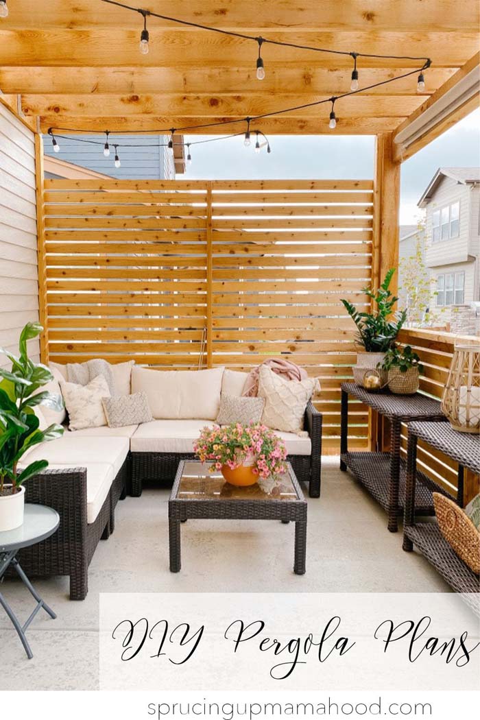 Easy DIY Pergola From Slats #woodenslats #homedecor #decorhomeideas