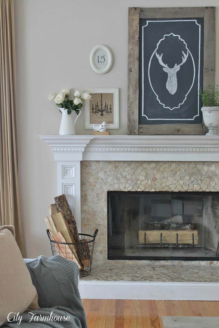 Elegant Provincial Country Fireplace Mantle #farmhouse #livingroom #decorhomeideas