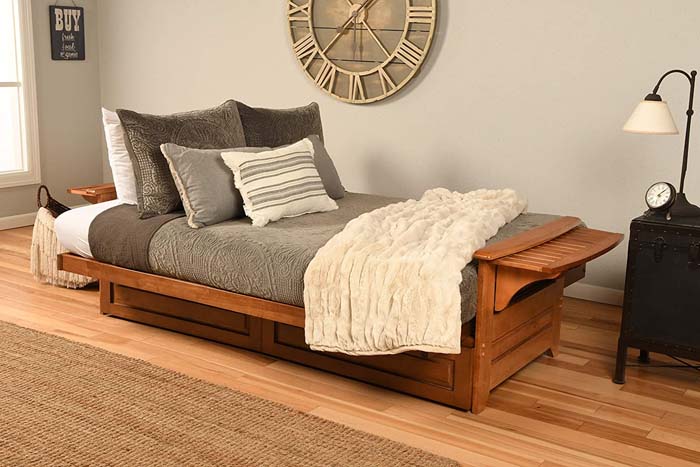 Framed Futon Bed #beds #smallroom #decorhomeideas