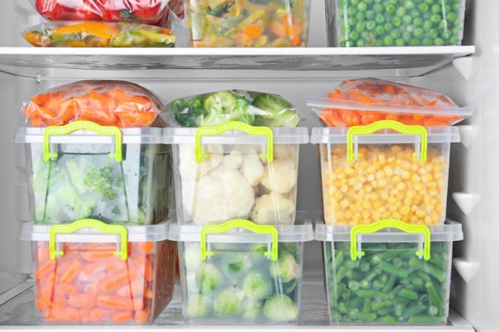 Go For Transparent Bins #refrigerator #storage #organization #decorhomeideas