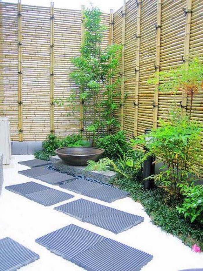 High Bamboo Fence #bamboofence #fencing #decorhomeideas