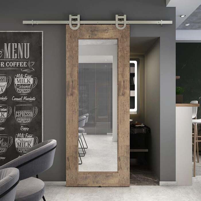 Mirror Barn Door #barndoor #barndoorideas #decorhomeideas