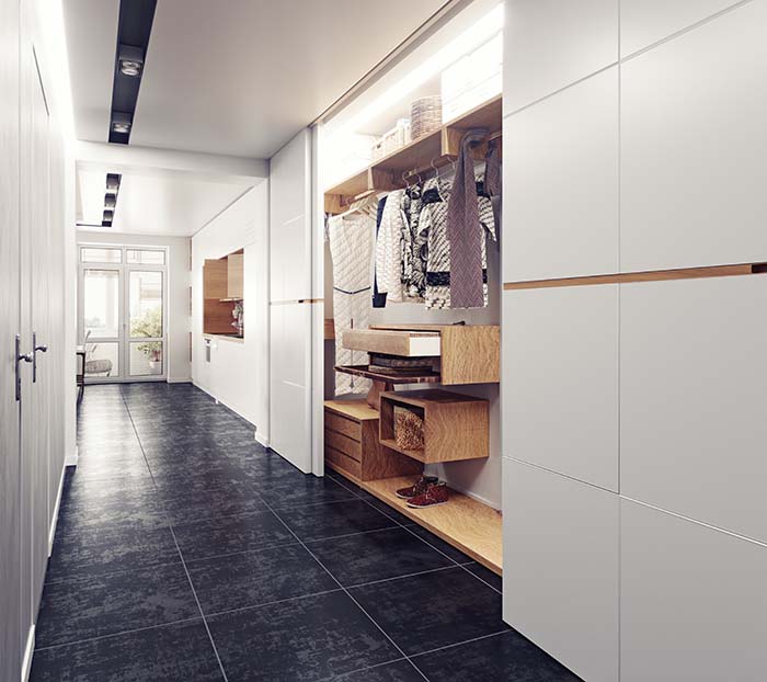 Modern Hallway Closet Door Ideas