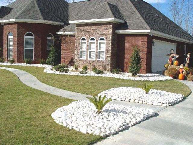 Alternativa al mantillo #whiterock #landscapingideas #decorhomeideas