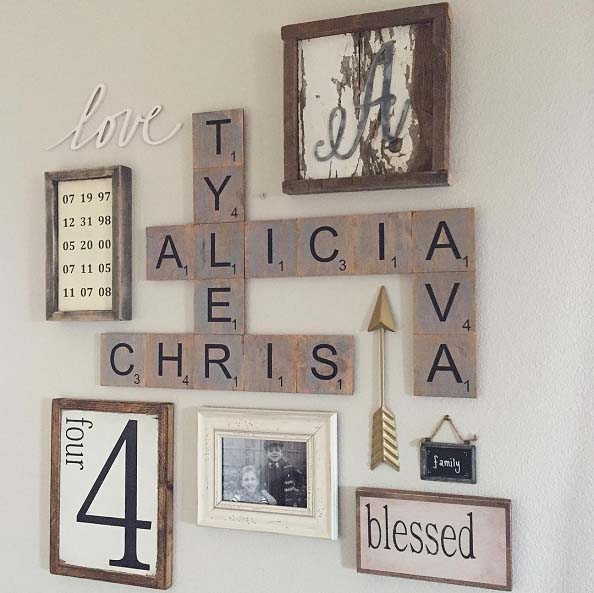 Multi-media Rustic Wall Decorations #rustic #walldecor #decorhomeideas