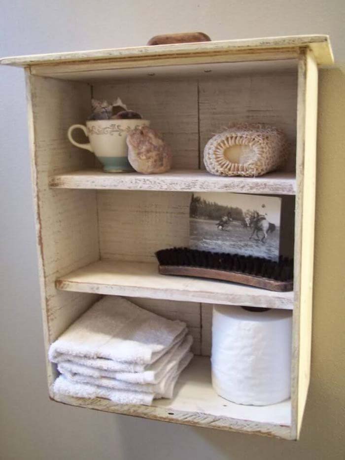 Never Run Out of Toilet Paper Again #recycle #olddrawer #decorhomeideas