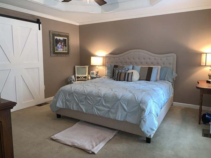 Oversized Master Bedroom Door #barndoor #barndoorideas #decorhomeideas