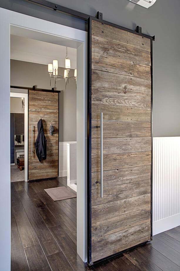 Pacific Driftwood Sliding Wood Doors #barndoor #barndoorideas #decorhomeideas