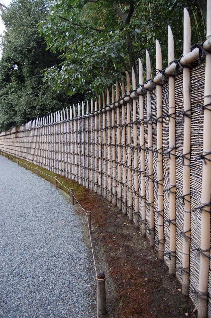 Peeled Bamboo Fence #bamboofence #fencing #decorhomeideas