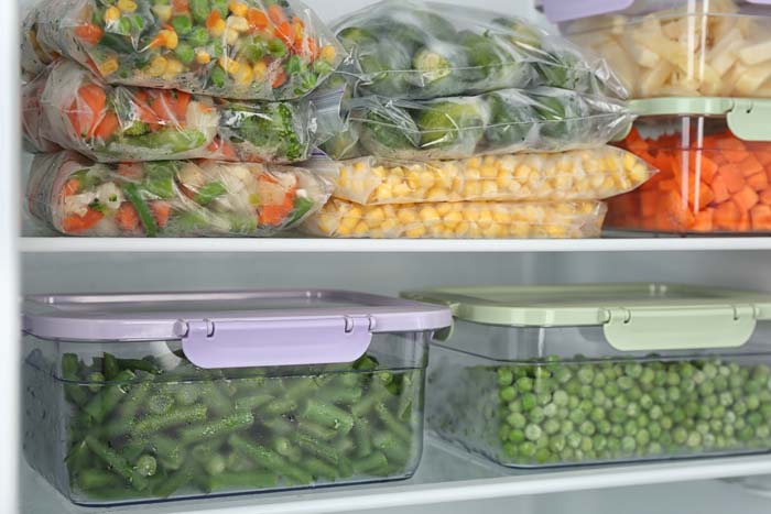 Plastic tubs for Freezer #refrigerator #storage #organization #decorhomeideas